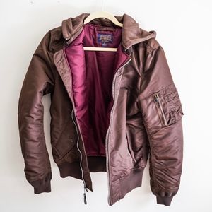 Alpha Industries Hooded Bomber Jacket
